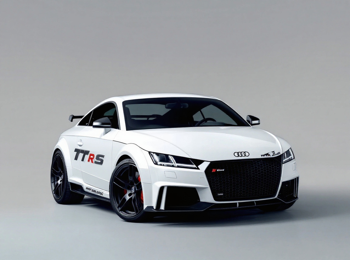 Gloss Black Multi-Spoke wheels rendered on a Audi TT RS with the TunedRides AI wheel visualizer