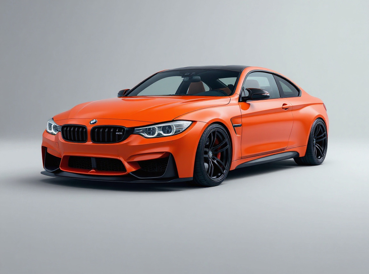 Matte Black Concave wheels rendered on a BMW M4 (G82) with the TunedRides AI wheel visualizer