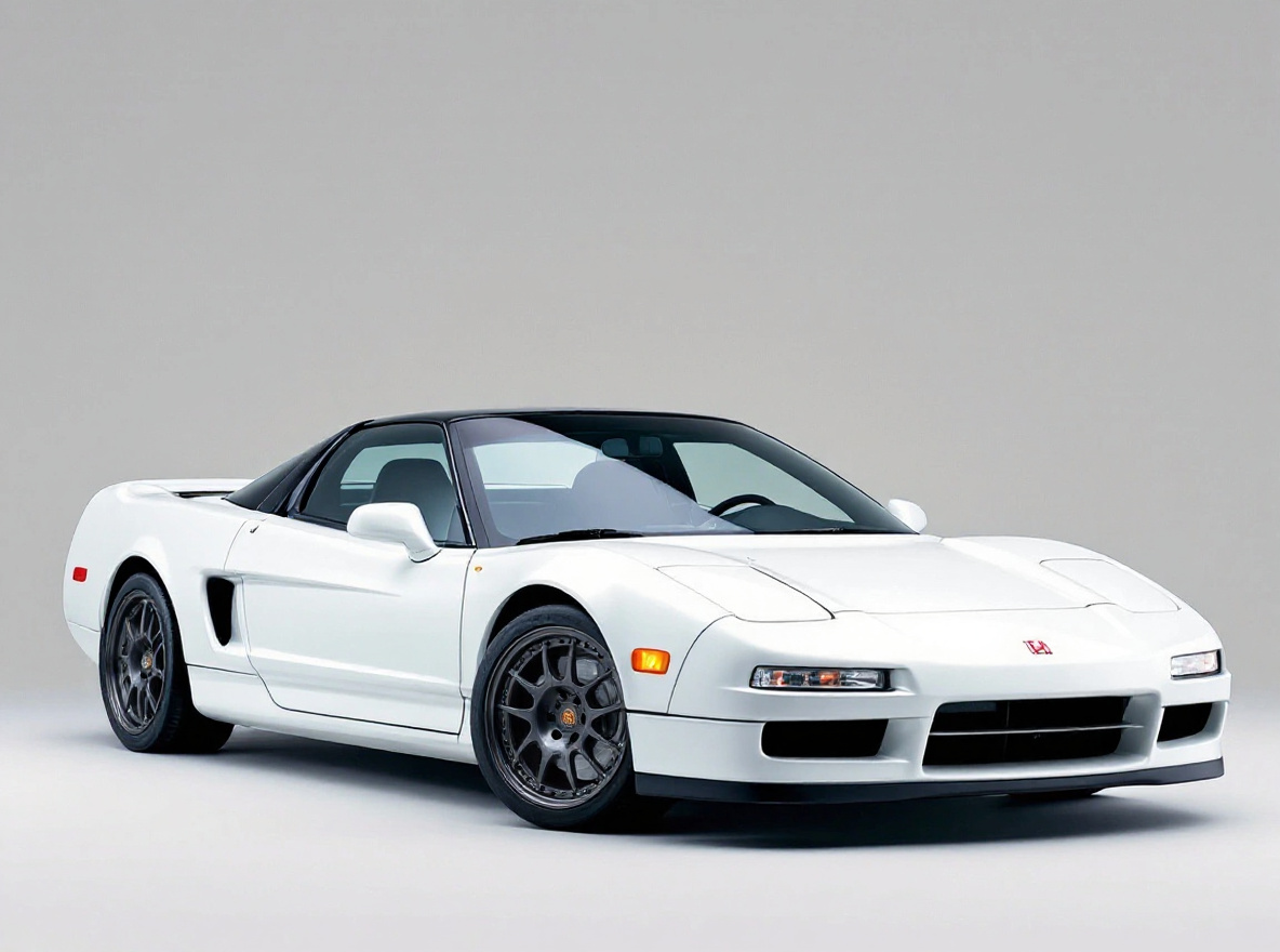 Gunmetal Mesh wheels rendered on a Honda NSX (NA1) with the TunedRides AI wheel visualizer