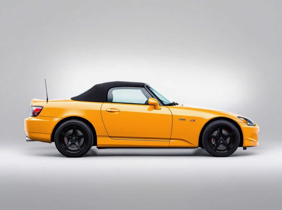 Matte Black Concave wheels rendered on a Honda S2000 with the TunedRides AI wheel visualizer
