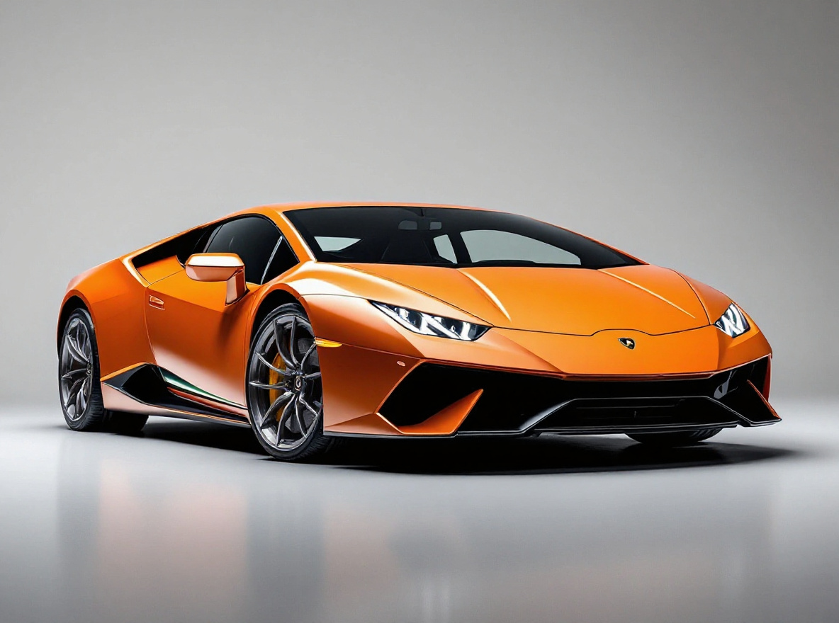 Gunmetal Mesh wheels rendered on a Lamborghini Huracán with the TunedRides AI wheel visualizer