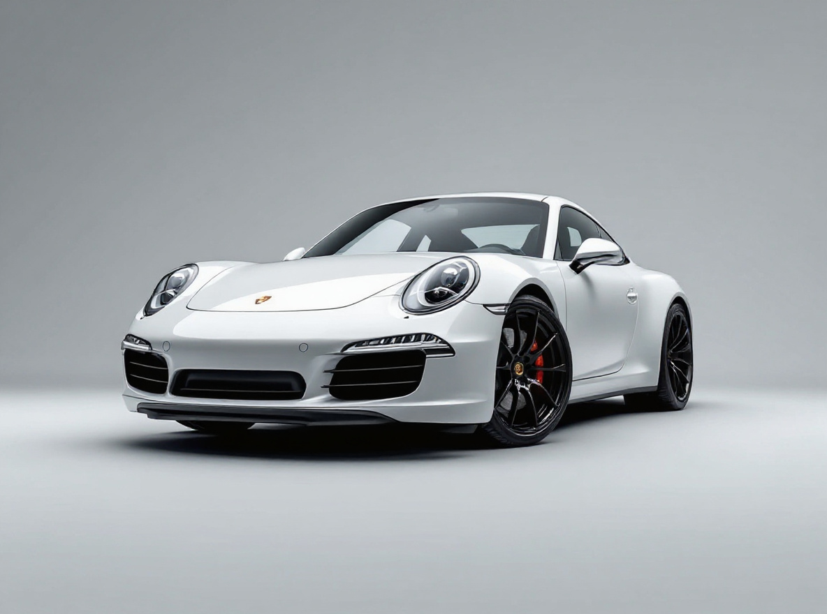 Gloss Black Multi-Spoke wheels rendered on a Porsche 911 (991) with the TunedRides AI wheel visualizer
